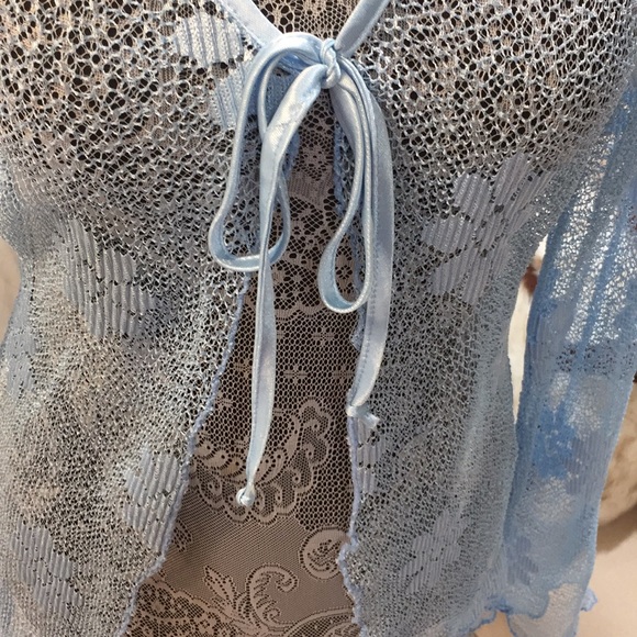 Light-Blue fishnet top - Picture 4 of 4